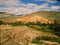 Argentina, Jujuy Province, Purmamarca, Elevated view of the Hill of Seven Colors(Cerro de los Siete Colores)