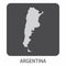 Argentina map icon