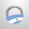 Argentina My Country Flag badge