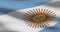 Argentina national flag footage. Argentinian waving country flag on wind