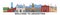 Argentina outline skyline, argentinian flat thin line icons, landmarks, illustrations. Argentina cityscape, argentinian