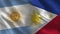 Argentina and Philippines Realistic Half Flags Together