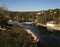 Argentina province of Cordoba city of Villa Carlos Paz with a mirror of water in Lake San Roque year 2006 hydroelectric dam