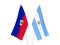 Argentina and Republic of Haiti flags