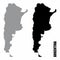 Argentina silhouette maps