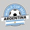 Argentina Team Badge for Qatar World Cup 2022