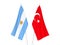 Argentina and Turkey flags