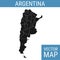 Argentina vector map with title