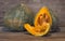 Argentine creole squash commonly called Tetsukabuto or Japanese