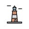 Argentine, lighthouse icon. Simple color with outline vector elements of pharos icons for ui and ux, website or mobile application