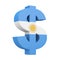 Argentine Peso Symbol Isolated