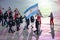 Argentinian Olympic team marched into the PyeongChang 2018 Olympics opening ceremony at Olympic Stadium in PyeongChang