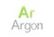 Argon chemical symbol as in the periodic table