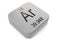 Argon element symbol on metal block