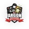 Argon welding logo template design