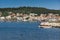 ARGOSTOLI, KEFALONIA, GREECE - MAY 26 2015: Panorama of town of Argostoli, Kefalonia, Greece