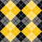 Argyle Pattern in Black and Yellow