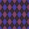 Argyle pattern in pink and purple. Classic geometric vector argyll dark background for gift wrapping, socks, sweater, jumper.