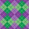 Argyle Pattern in Purple and green