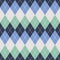 Argyle seamless pattern background. Traditional colors. For print and web.