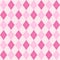 Argyle seamless pattern in pink colors. Fabric texture background with rhombuses, staggered. Argilla vector classic ornament.