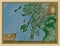 Argyll and Bute, Scotland - Great Britain. Physical. Labelled po