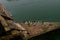 Arial shot agasthya lake Badami, Karnataka, India