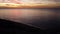 Arial sunset at Long Point Jetty with people fishing and swimming, Port Kennedy