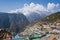 Arial View of Himalayan Town