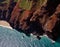 Arial View of the Na Pali Coast of Kauai, Hawaiian Islands