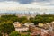 Arial view of Rome city from Janiculum hill, Terrazza del Gianicolo. Rome. Italy