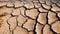 arid dried cracked earth