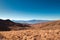 Arid grassy steppe by the Andes mountains near Tupungato, province of Mendoza, Argentina