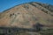 Arid mountain and gravel road