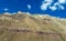 Arid mountain landscape near Aconcagua highrst peak of South America