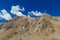 Arid mountain landscape near Aconcagua highrst peak of South America