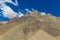 Arid mountain landscape near Aconcagua highrst peak of South America