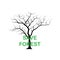Arid tree drought World Forest Day poster print nature 21 march