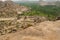 Ariel view of Achyuta Raya Temple from Matanga Hill, Hampi, Karnataka. Sacred Center.