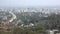 Ariel view across Hollywood and downtown Los Angeles