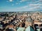 Ariel view of the city of Strasbourg, view taken from Notre-Dame de Strasbourg, Alsace, France