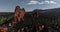 Ariel view of the Garden of the Gods in Colorodo