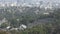 Ariel view of the Hollywood Bowl and the Los Angeles skyline