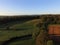 Ariel view of Sussex farmland.