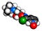 Arimoclomol drug molecule. 3D rendering.