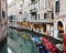 Aristocratic gondolas by night, Venice