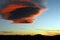 Arizona- Clouds- Sunset Reflected in Lenticular Cloud