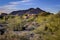 Arizona desert landscape adobe home