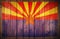 Arizona Flag Wood Background