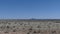 Arizona, Grand Canyon, A view of a lone mountain in the distance seen from the window of the train